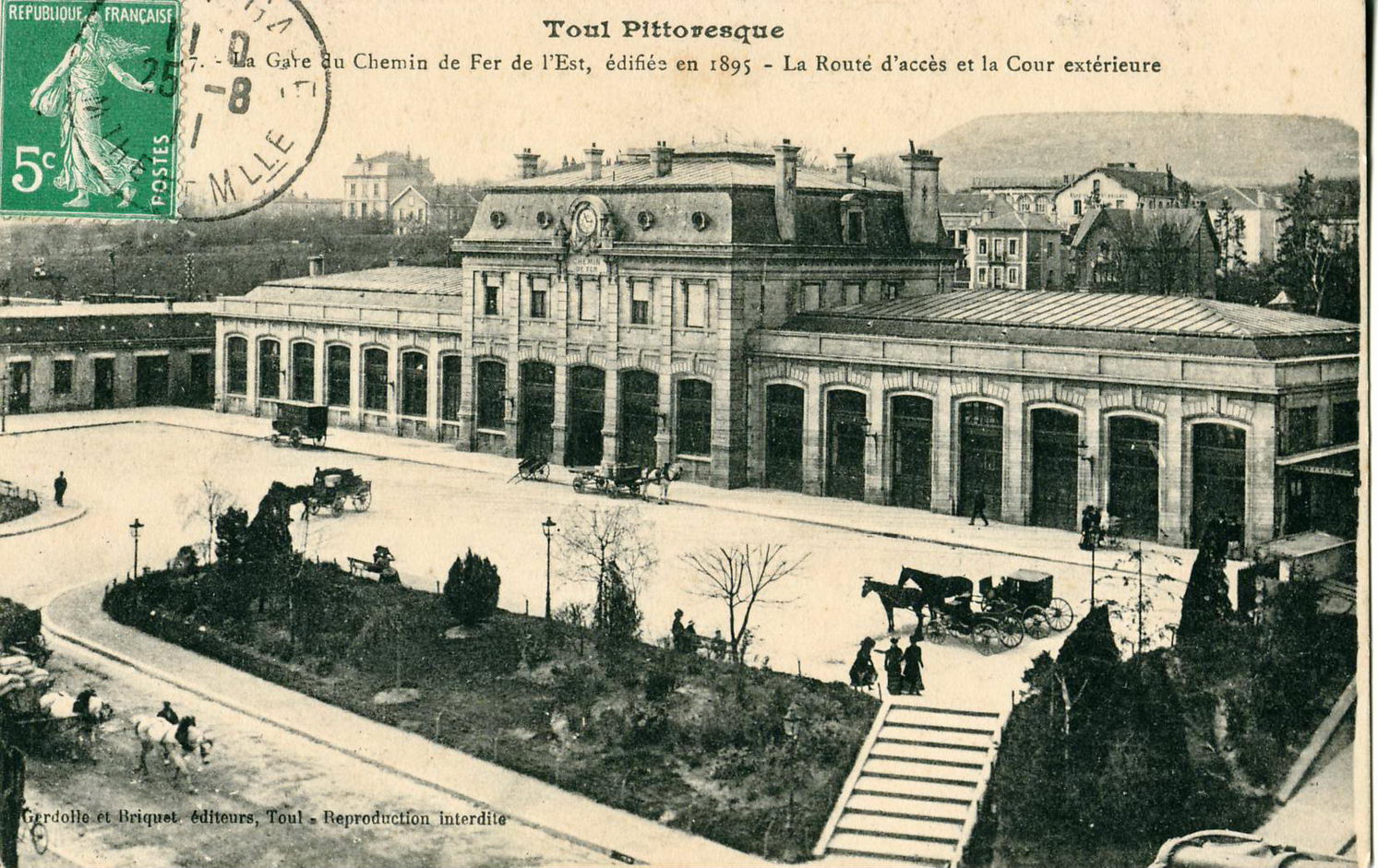 Toul7 Gerdollle Briquet Gare cf Est edifiee1895
